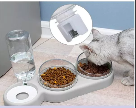Tazones para gatos, dispensador automáti